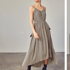 Mustard Seed Gingham Cami Hi-Low Dress